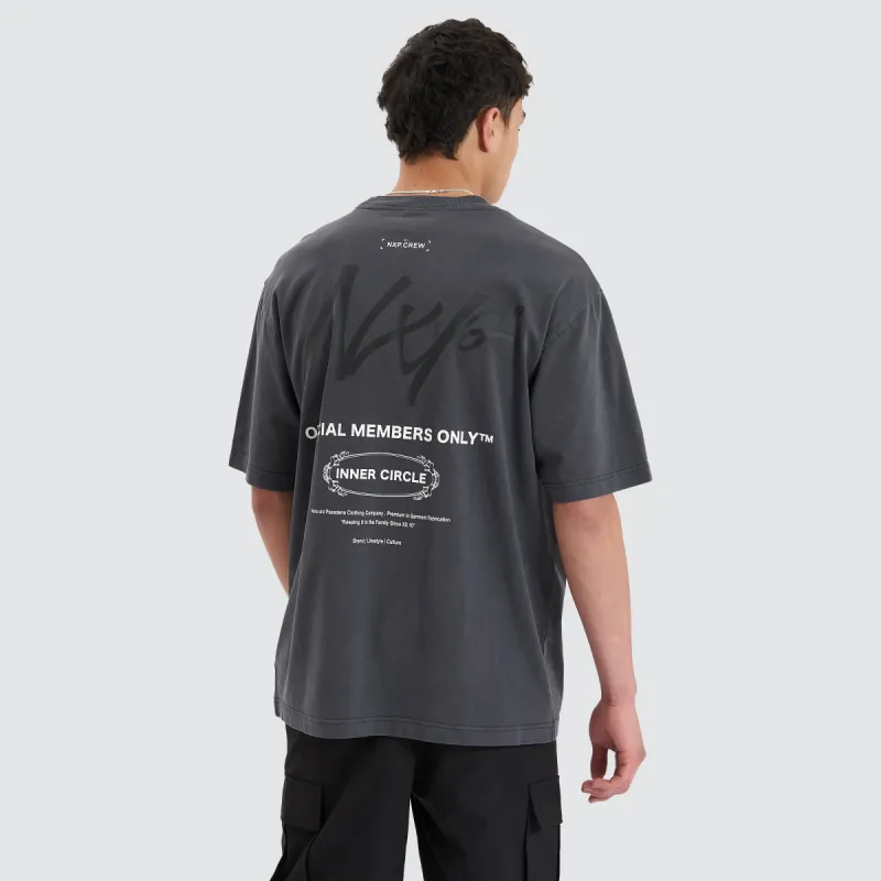 Arcade Heavy Oversized Tee Pigment Asphalt sold by Neverland