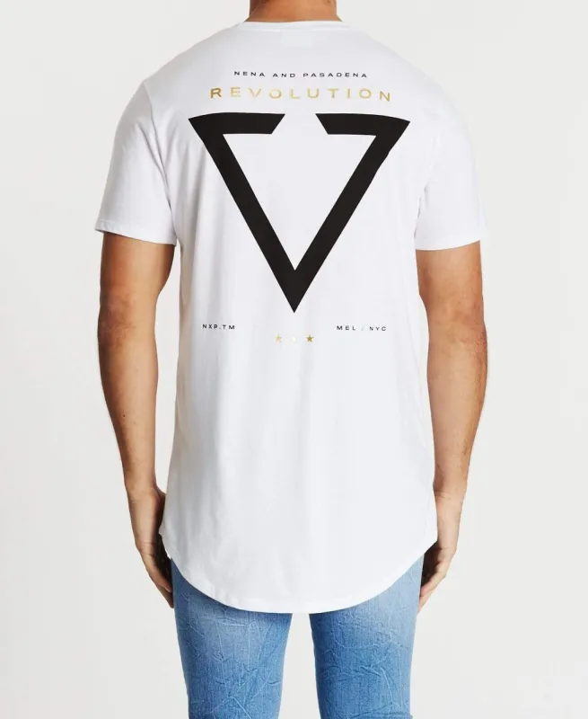 Revolt Cape Back T-Shirt White sold by Neverland