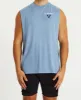 Lanes Scoop Back Muscle Tee Pigment Dusty Blue sold by Neverland