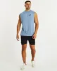Lanes Scoop Back Muscle Tee Pigment Dusty Blue sold by Neverland
