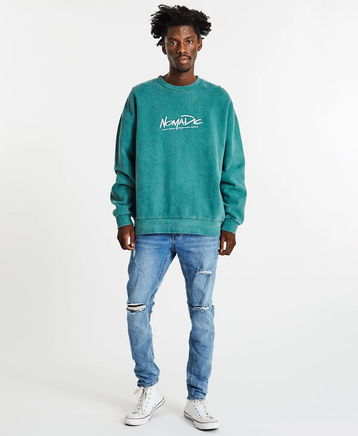 Sign Relaxed Jumper Pigment North Sea sold by Neverland product image thumbnail 4