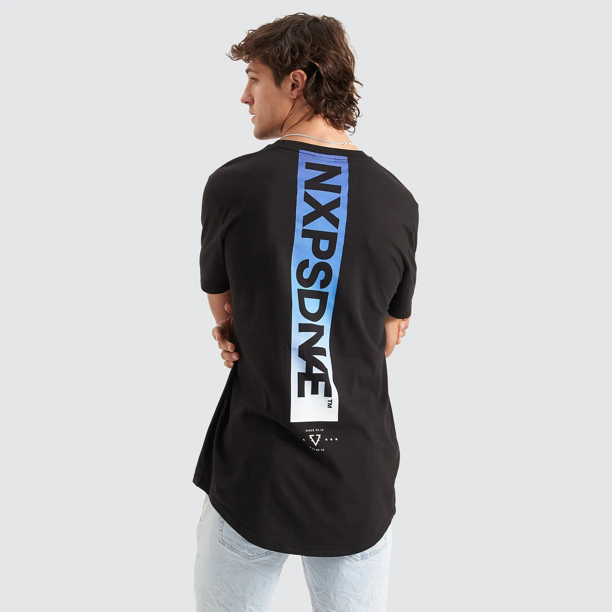 Fandom Cape Back Tee Jet Black sold by Neverland