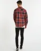 Charge Casual Long Sleeve Shirt Burgandy/Black Check sold by Neverland