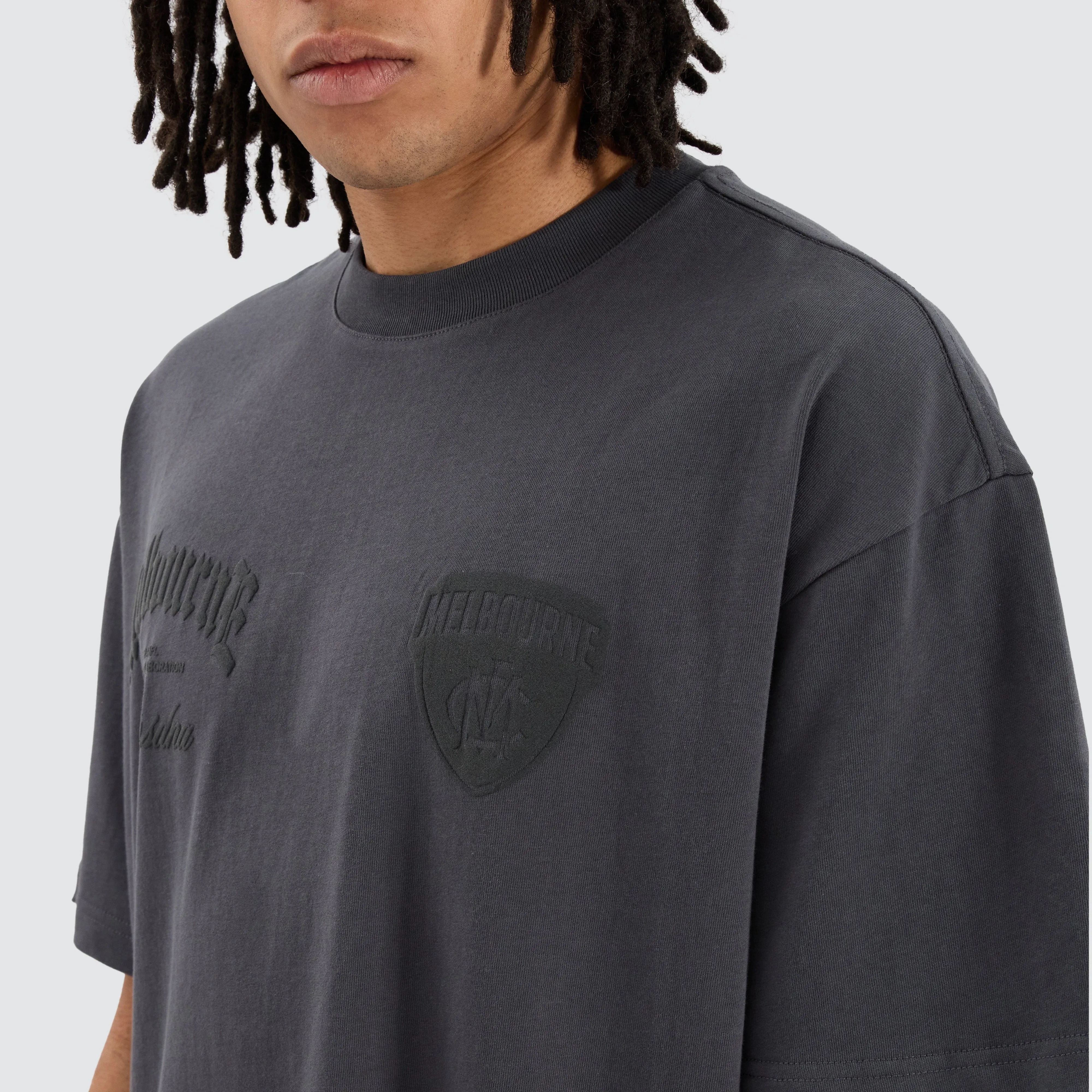 Melbourne Demons AFL Heavy Raptor Tee Asphalt sold by Neverland product image thumbnail 4