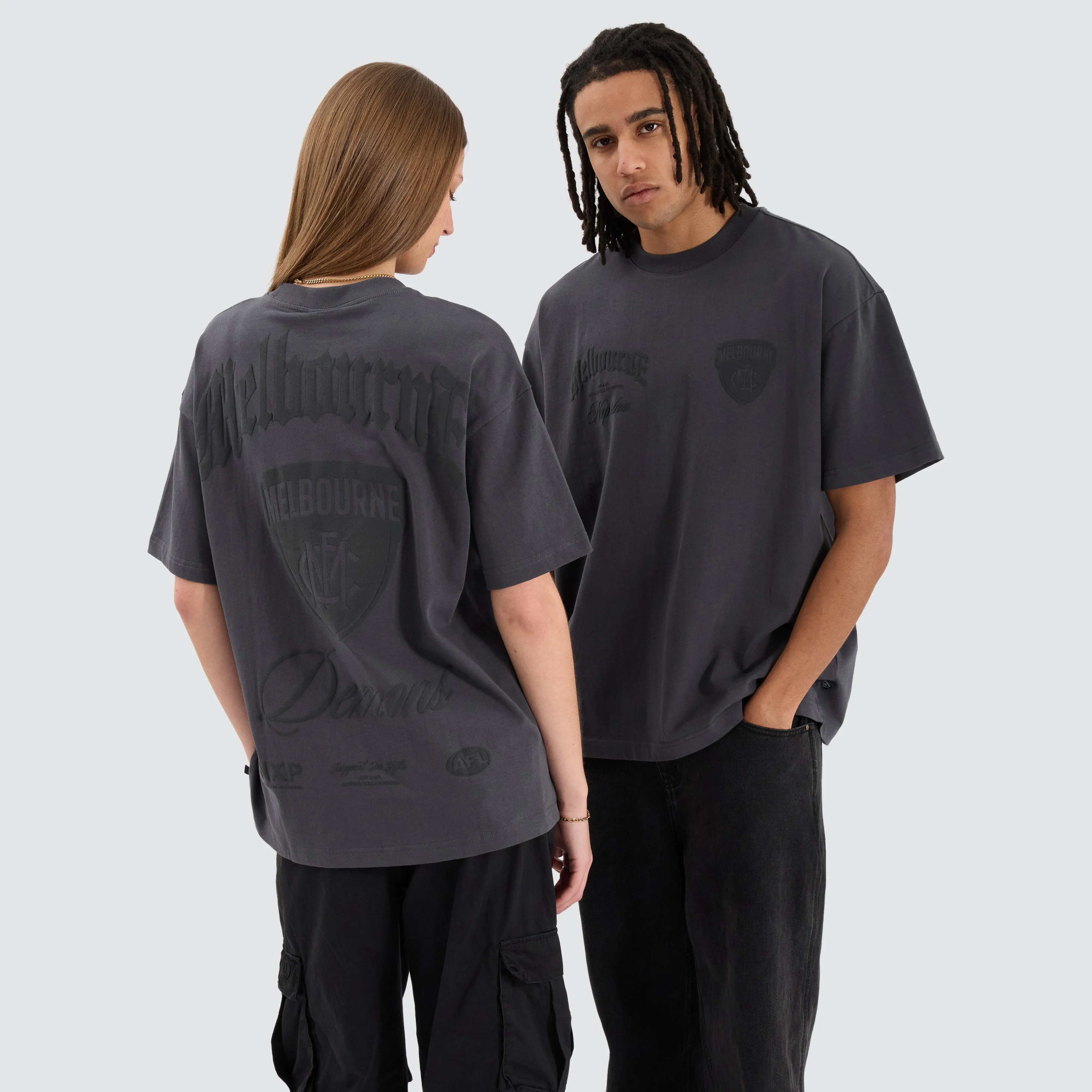 Melbourne Demons AFL Heavy Raptor Tee Asphalt sold by Neverland product image thumbnail 2