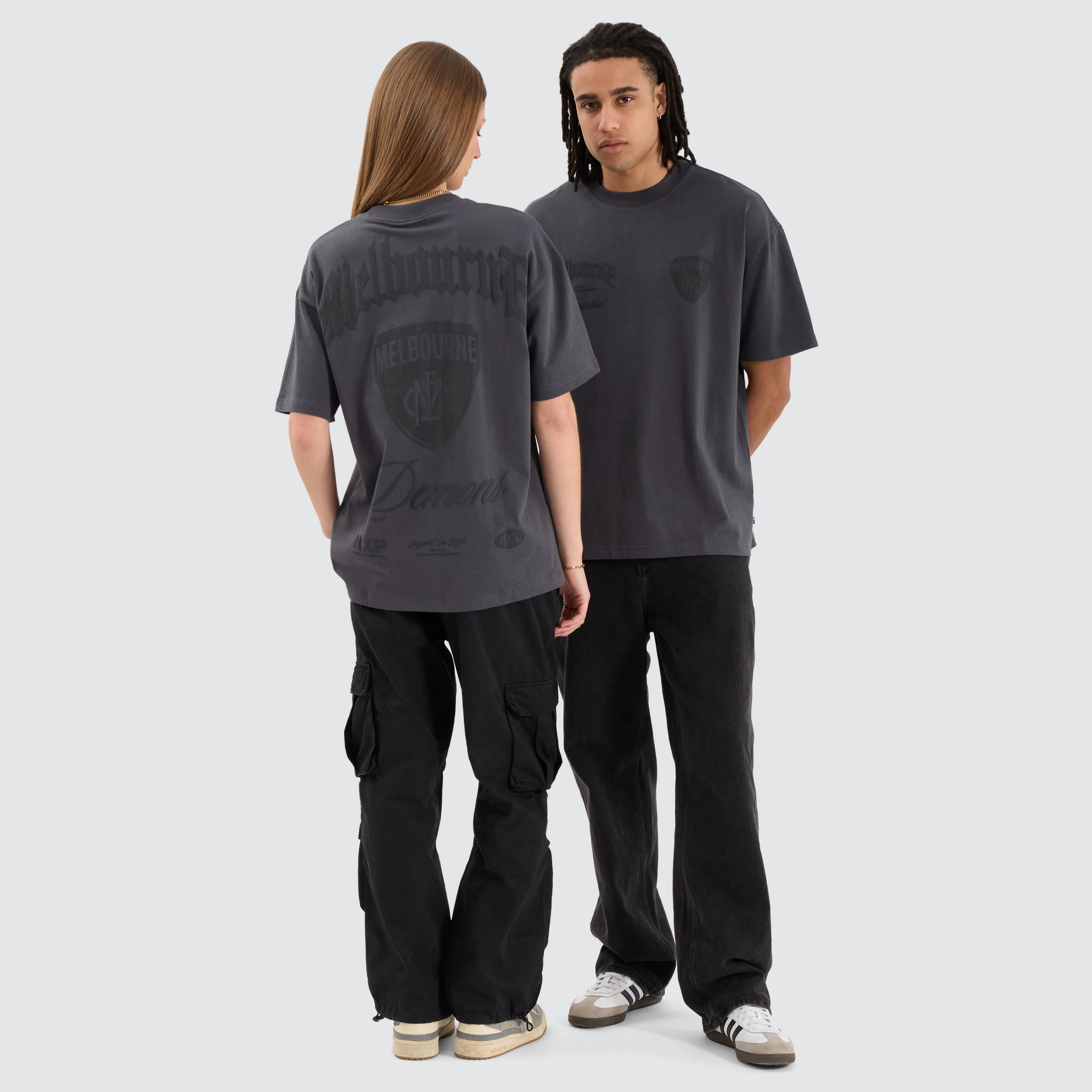 Melbourne Demons AFL Heavy Raptor Tee Asphalt sold by Neverland product image thumbnail 5