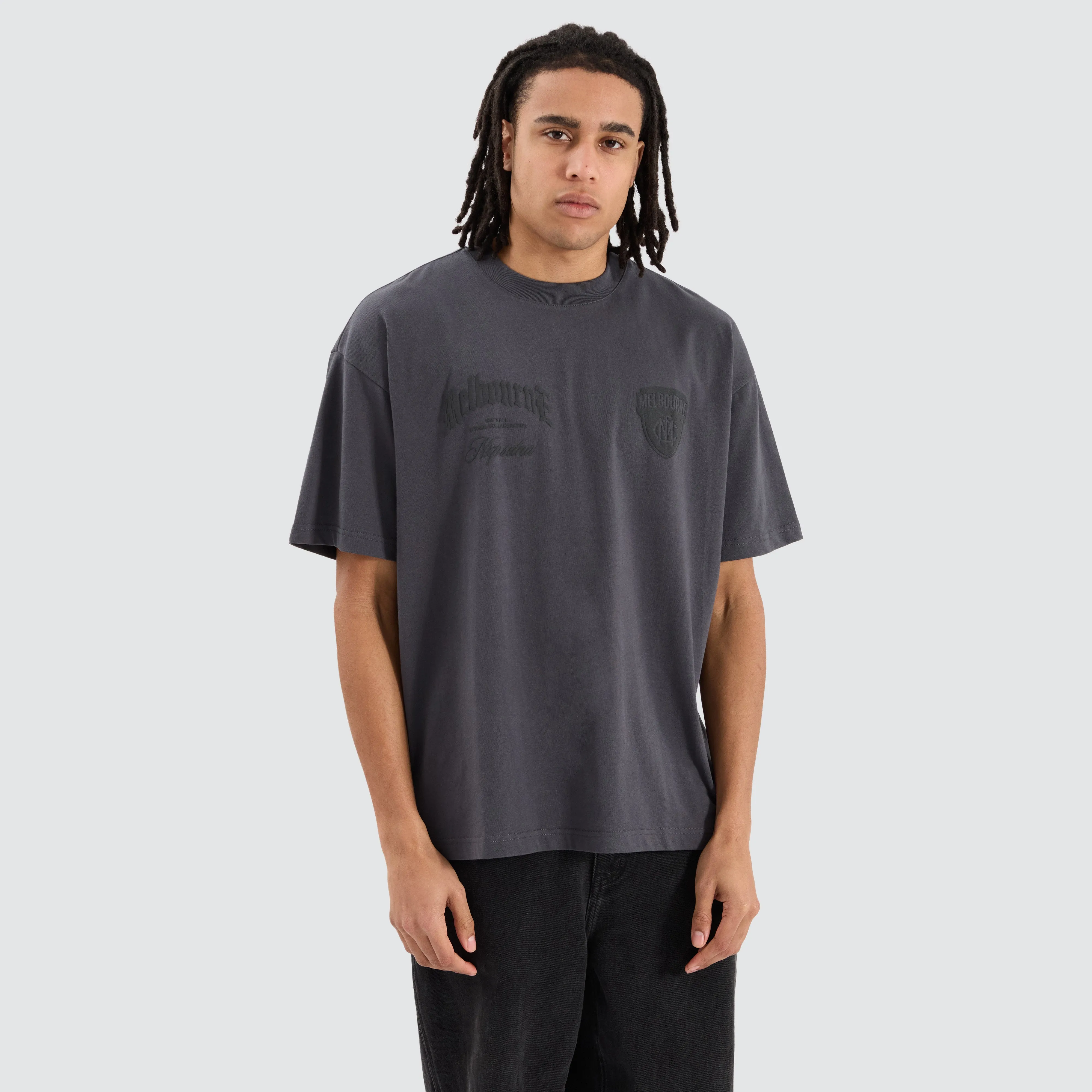 Melbourne Demons AFL Heavy Raptor Tee Asphalt sold by Neverland product image thumbnail 3