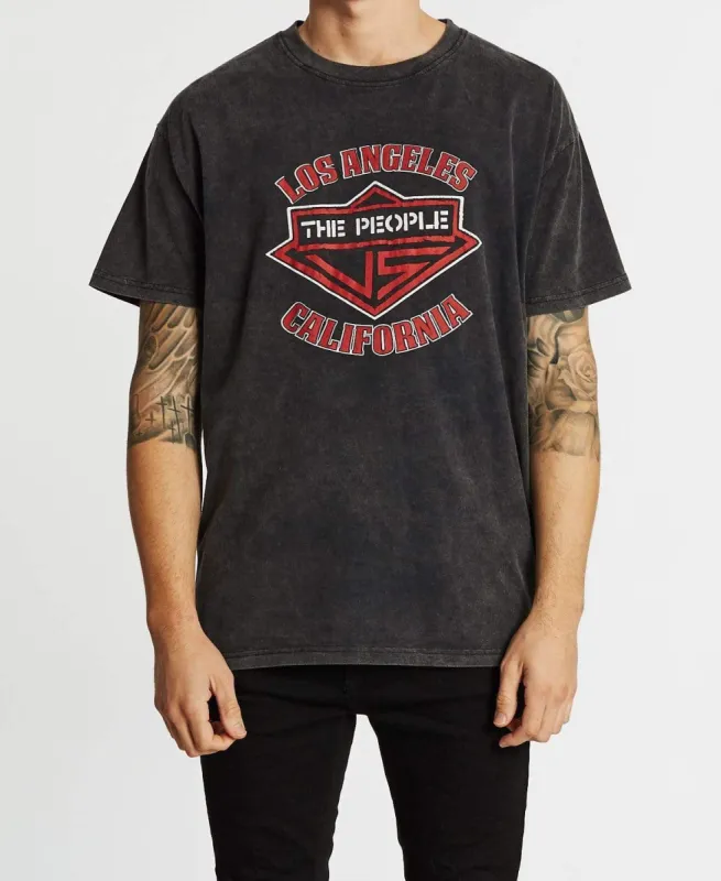 Los Angeles Vintage T-Shirt Black Acid sold by Neverland