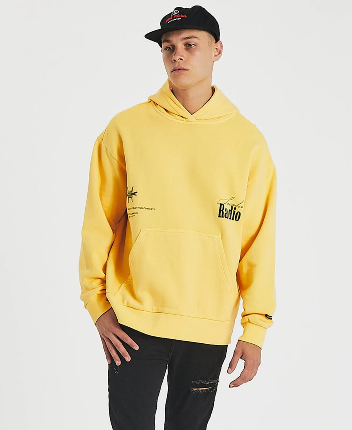 Trance Relaxed Hoodie Pigment Daffodil Yellow sold by Neverland product image thumbnail 4