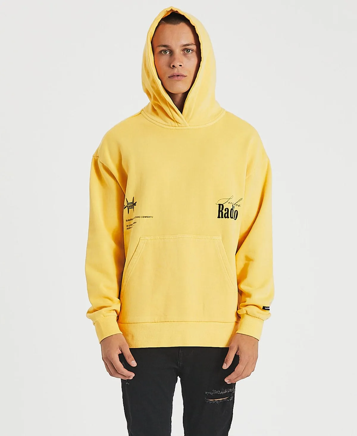 Trance Relaxed Hoodie Pigment Daffodil Yellow sold by Neverland product image thumbnail 5