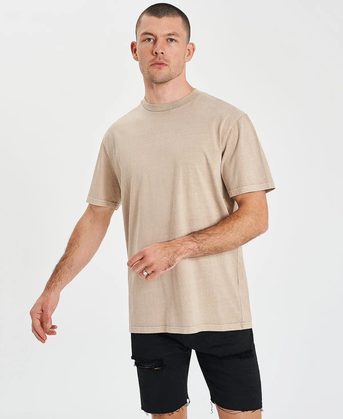 Lincoln Relaxed T-Shirt Pigment Taupe sold by Neverland product image thumbnail 3