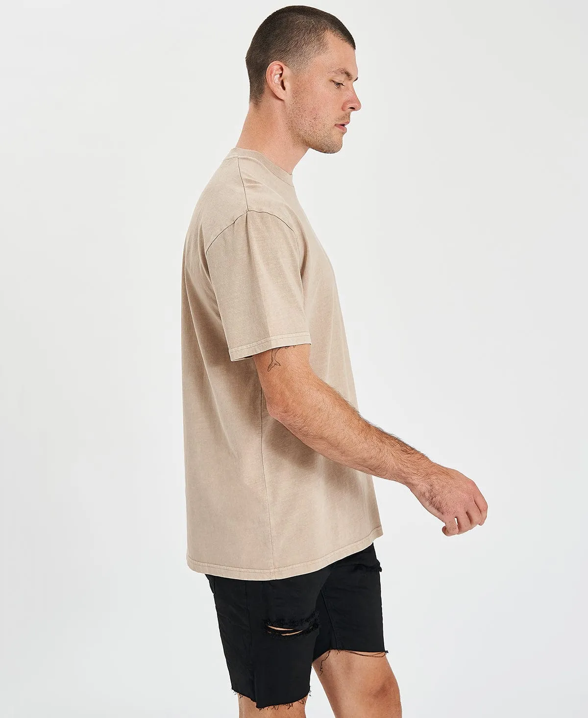 Lincoln Relaxed T-Shirt Pigment Taupe sold by Neverland product image thumbnail 4