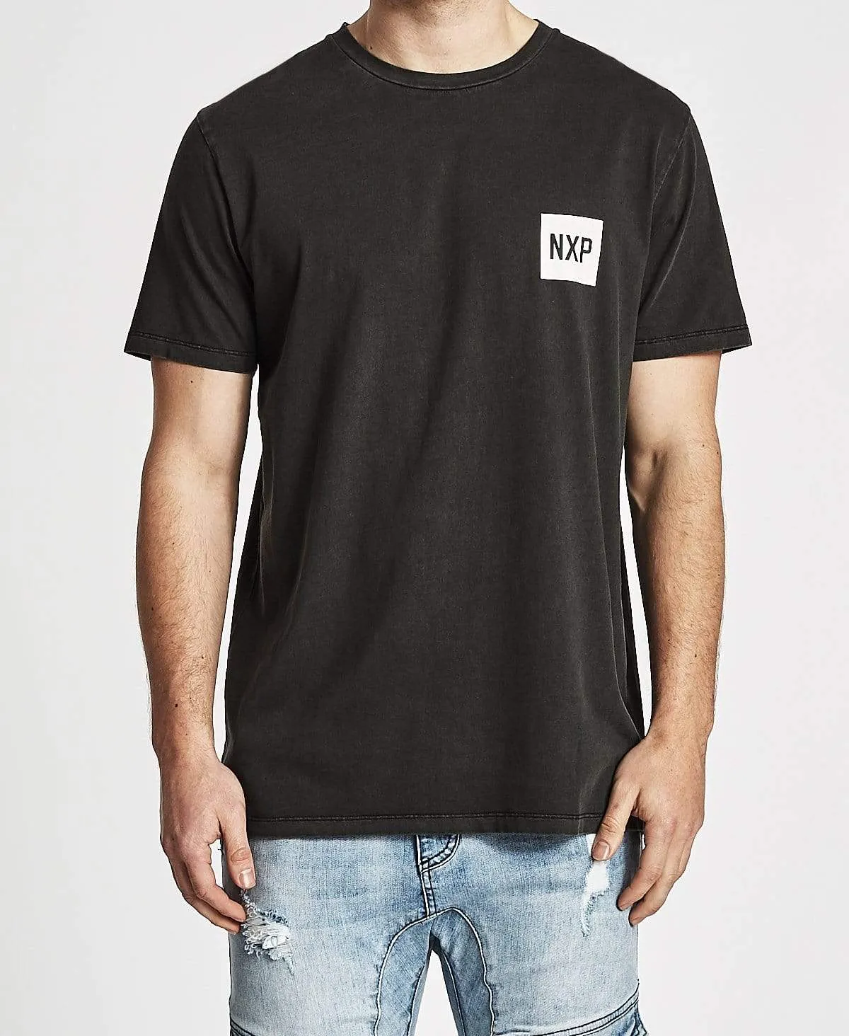 Radio Scoop Back T-Shirt Pigment Black sold by Neverland product image thumbnail 2