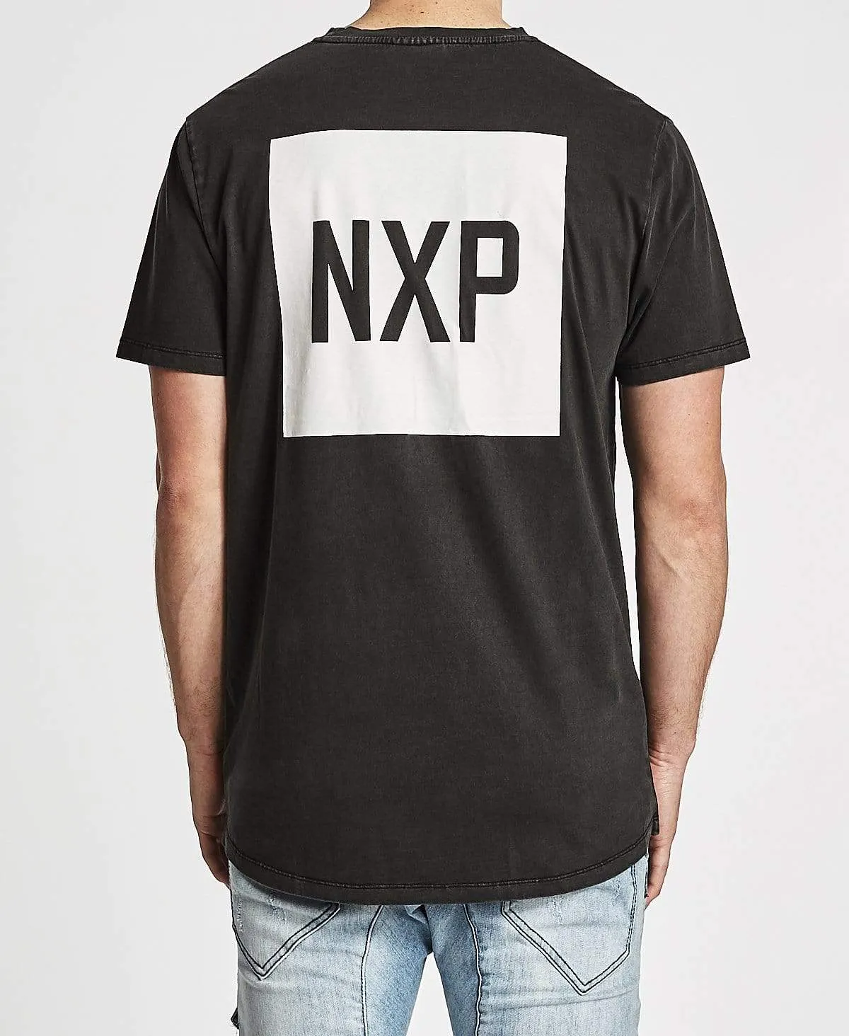 Radio Scoop Back T-Shirt Pigment Black sold by Neverland