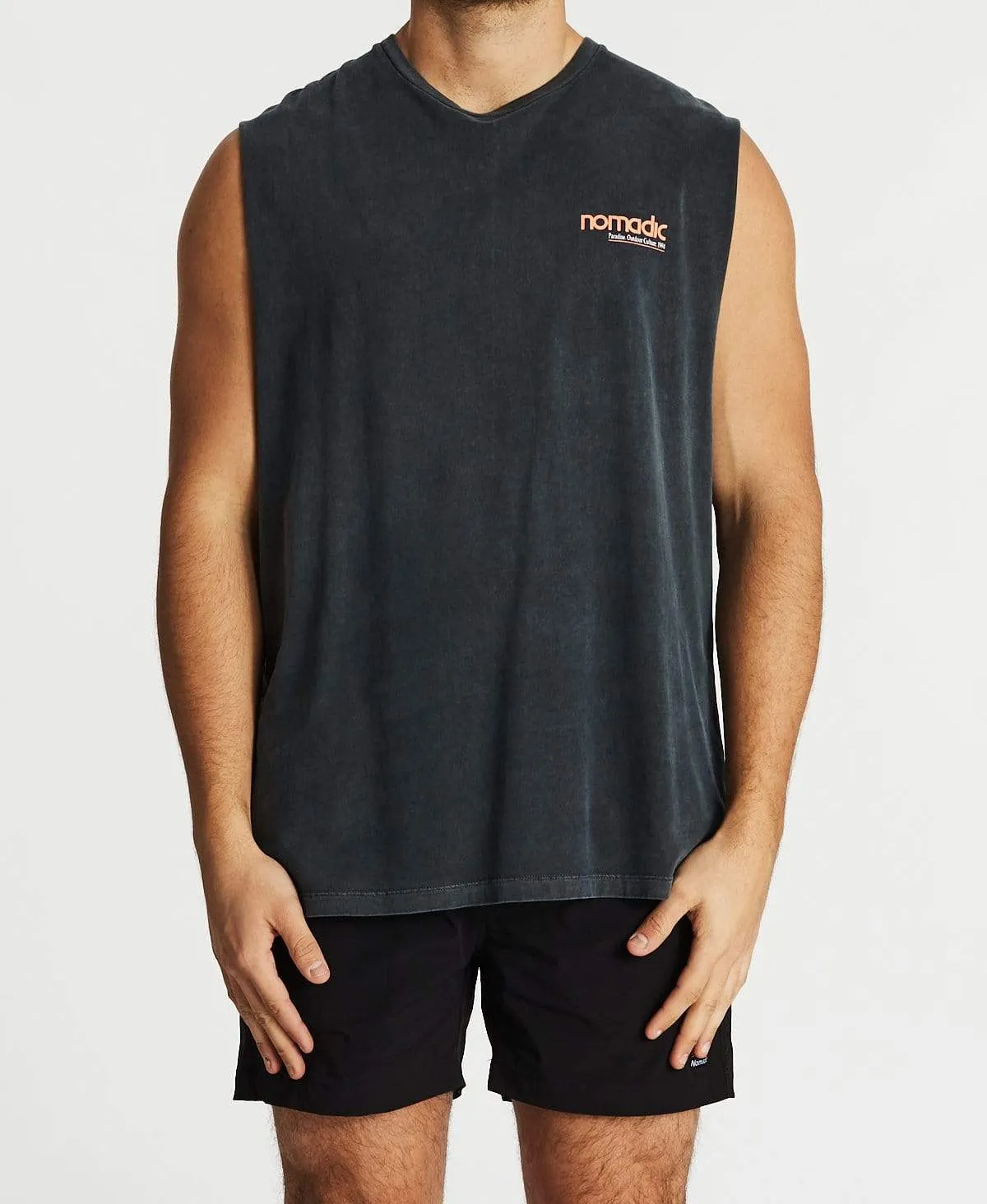 Wipe Out Standard Muscle Tee Pigment Asphalt sold by Neverland product image thumbnail 2