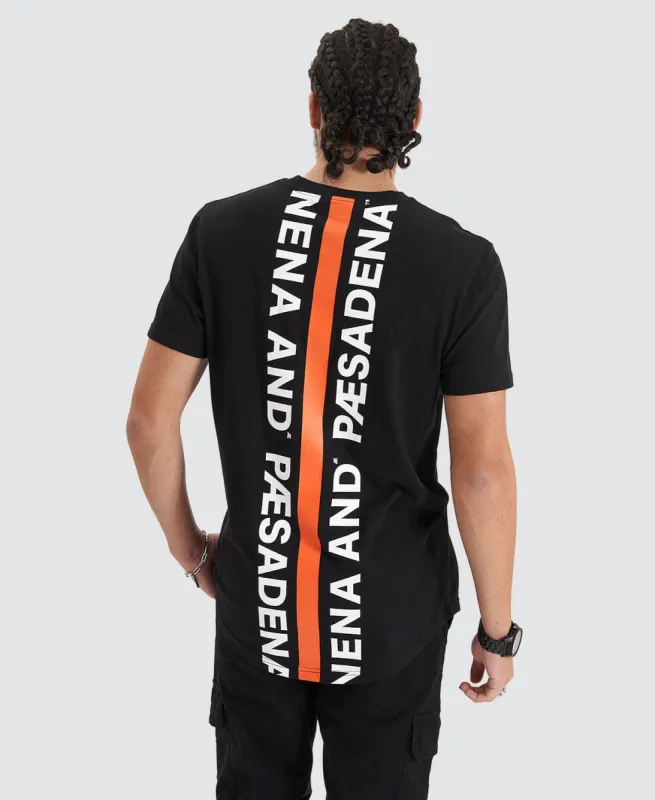 Back Rank Dual Curved Tee Jet Black sold by Neverland