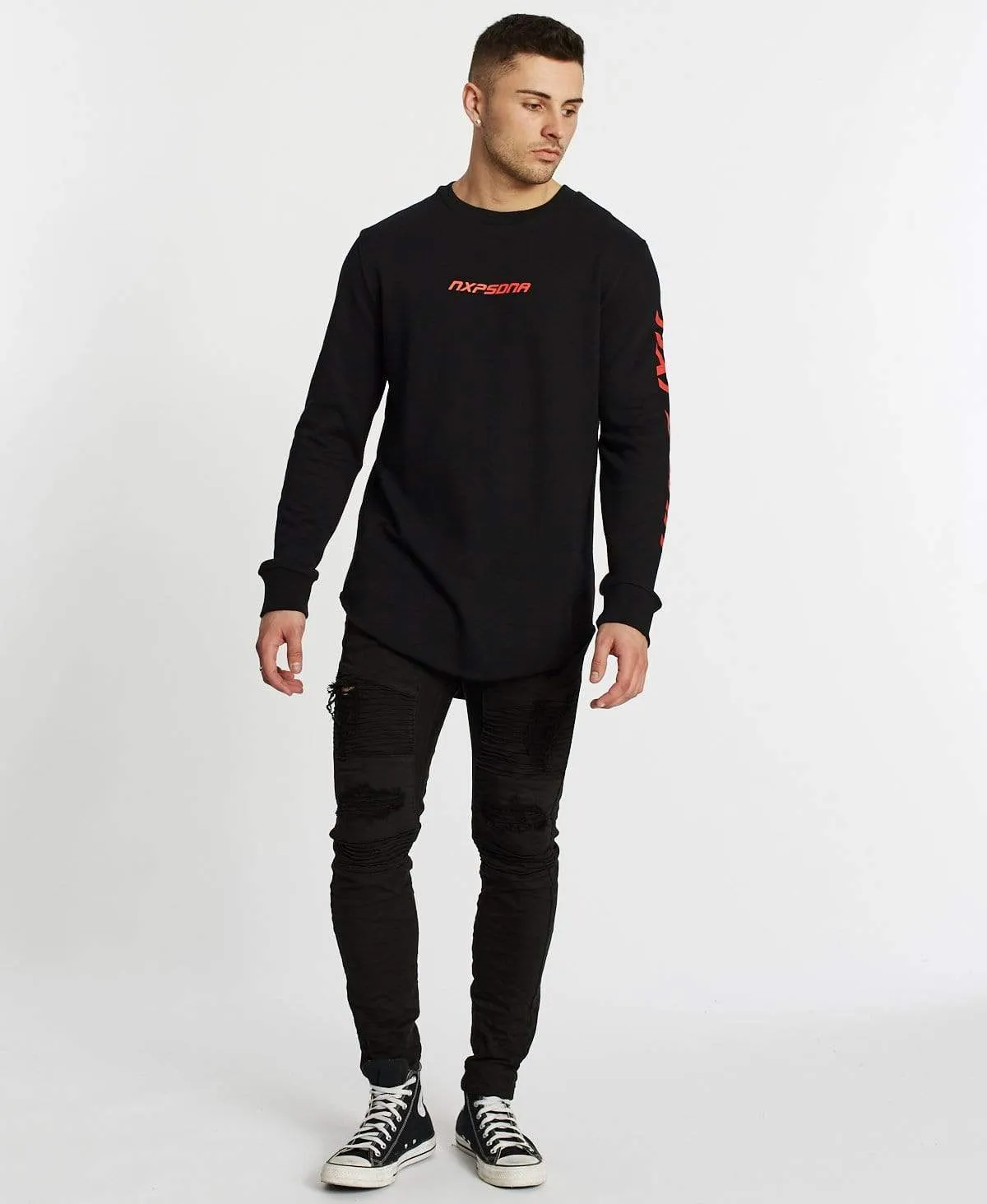 Damned Dual Curved Jumper Jet Black sold by Neverland product image thumbnail 5