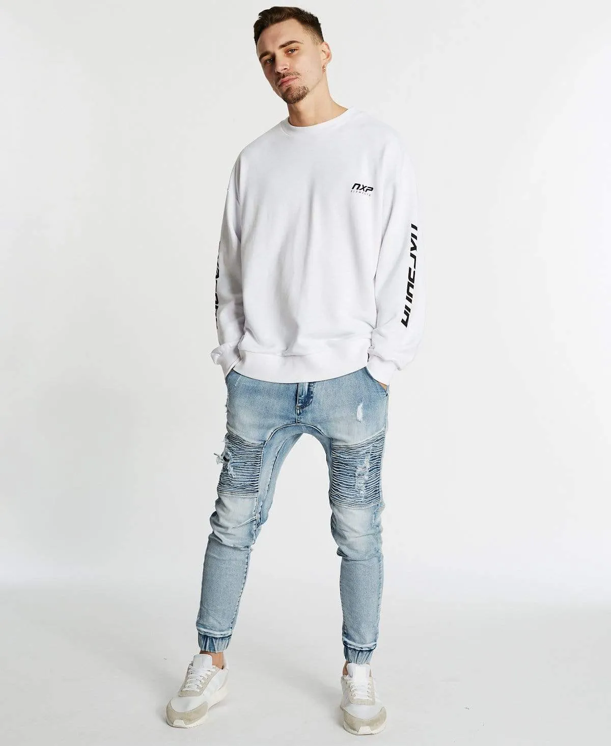 Bryant Relaxed Fit Jumper White sold by Neverland product image thumbnail 4