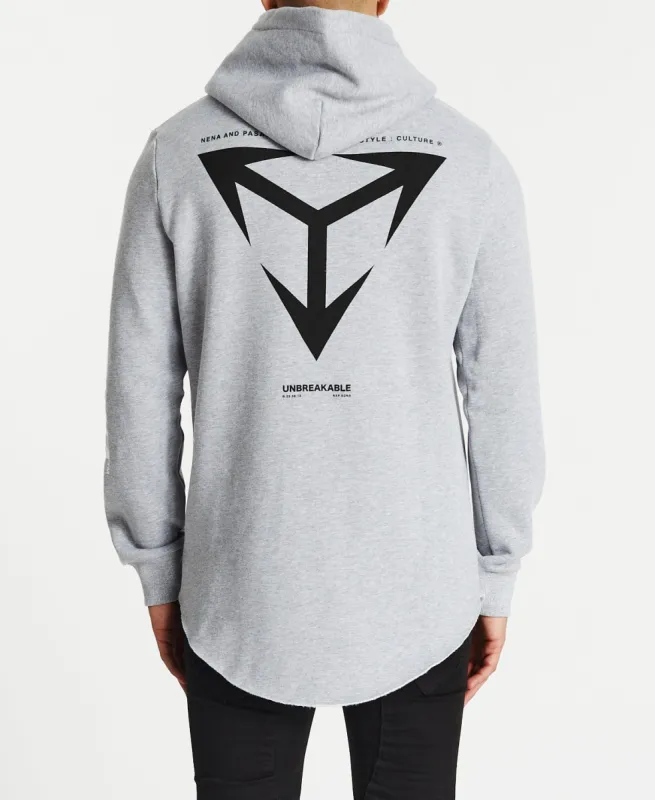 Fate Dual Curved Hoodie Grey Marle sold by Neverland
