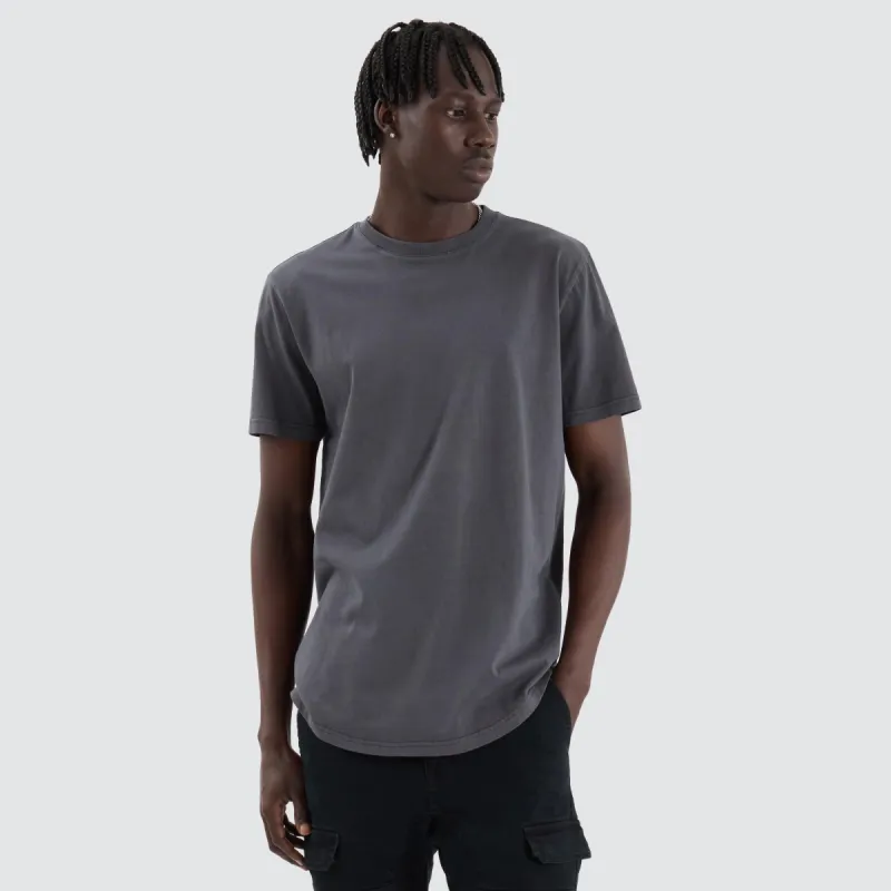 Prairie Dual Curved Tee Pigment Asphalt sold by Neverland