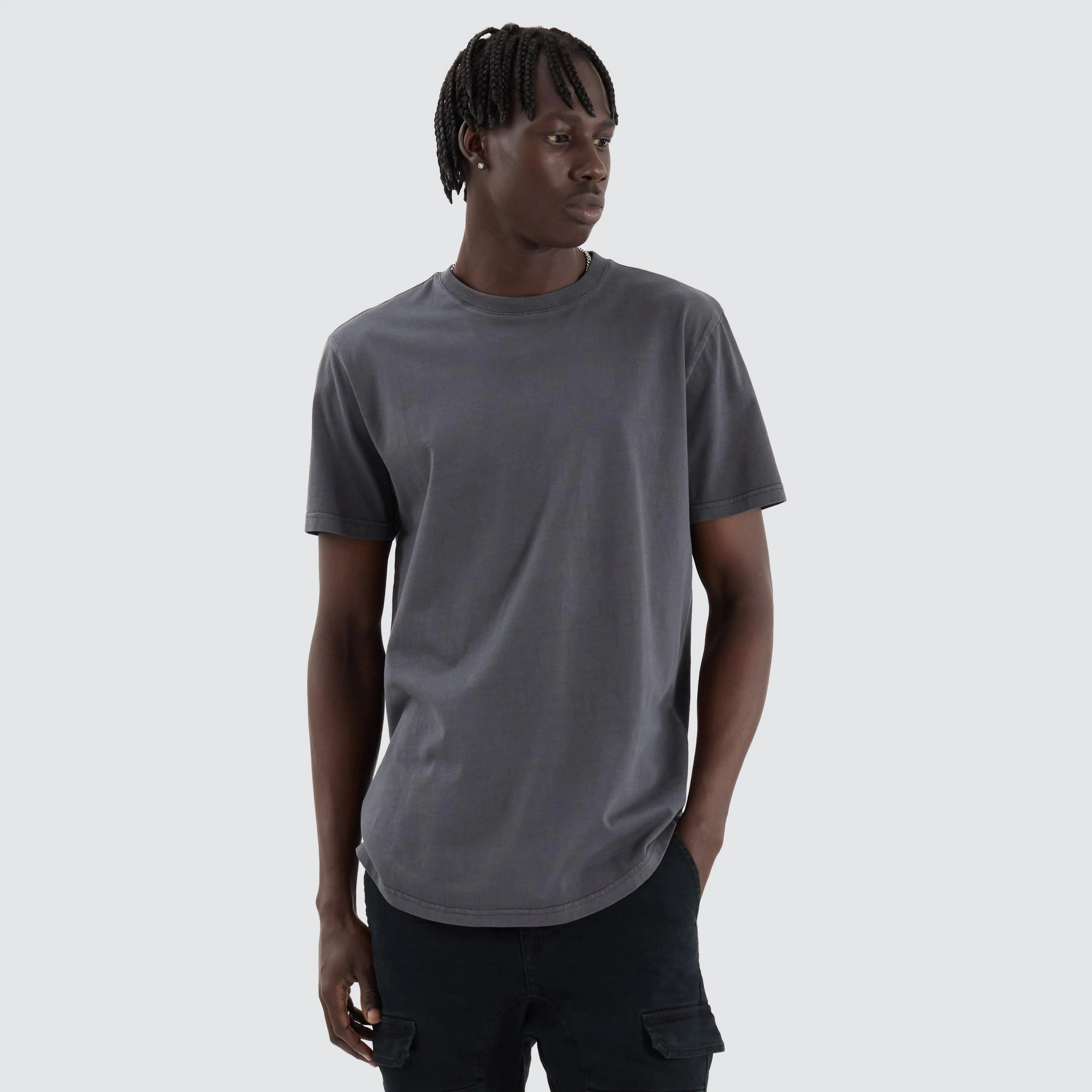 Prairie Dual Curved Tee Pigment Asphalt sold by Neverland