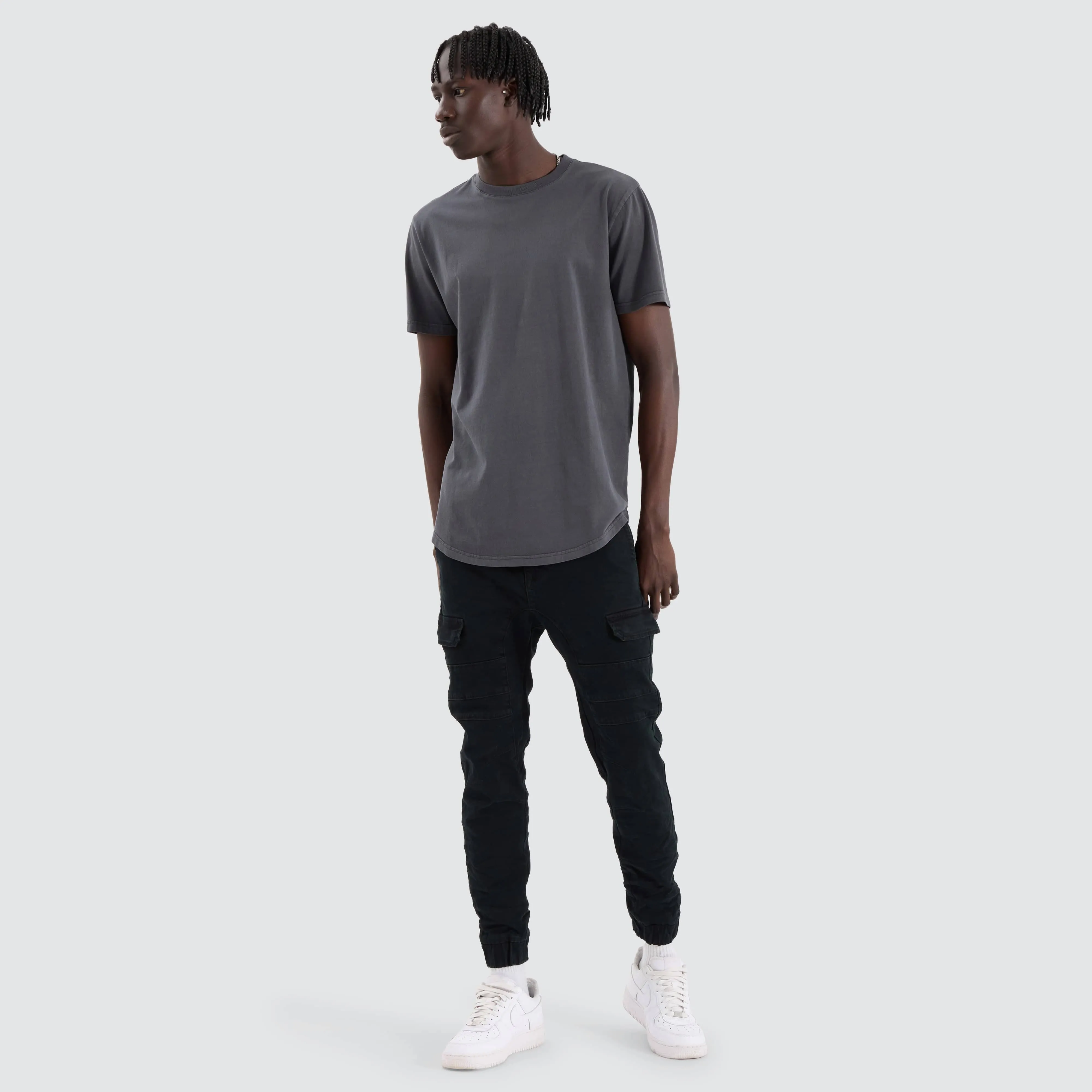 Prairie Dual Curved Tee Pigment Asphalt sold by Neverland product image thumbnail 3