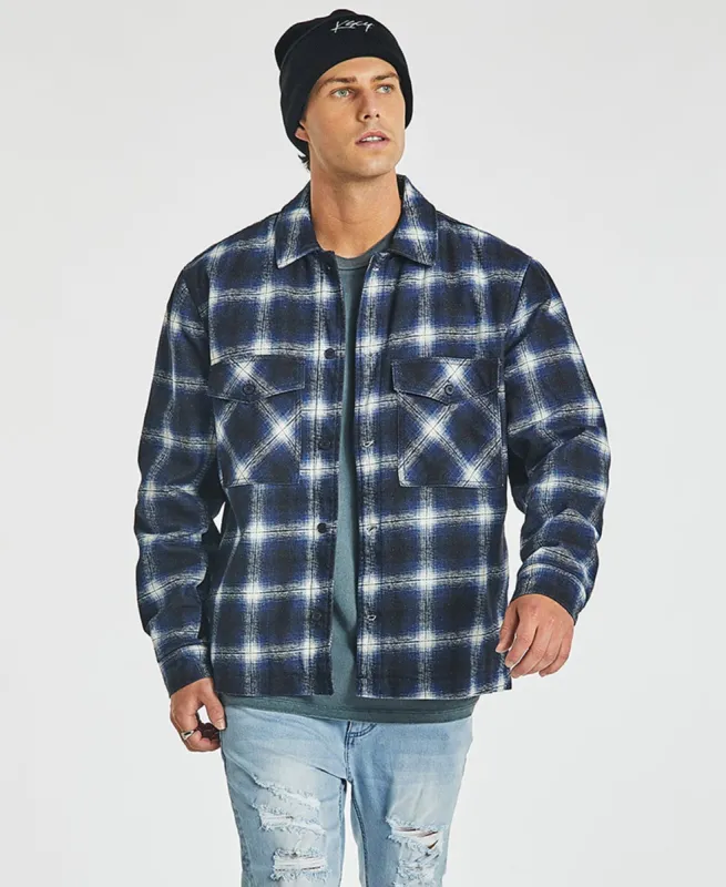 Michigan Worker Jacket Navy Check sold by Neverland