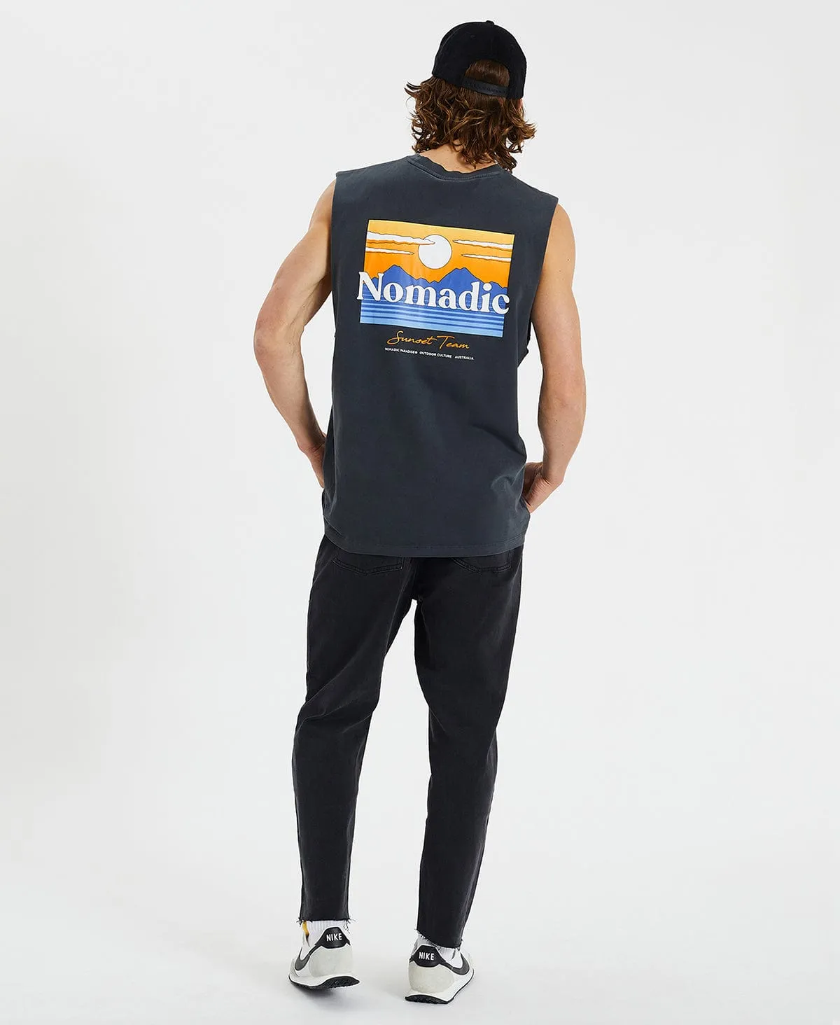 Gadia Relaxed Fit Muscle Tee Pigment Castlerock Grey sold by Neverland product image thumbnail 5