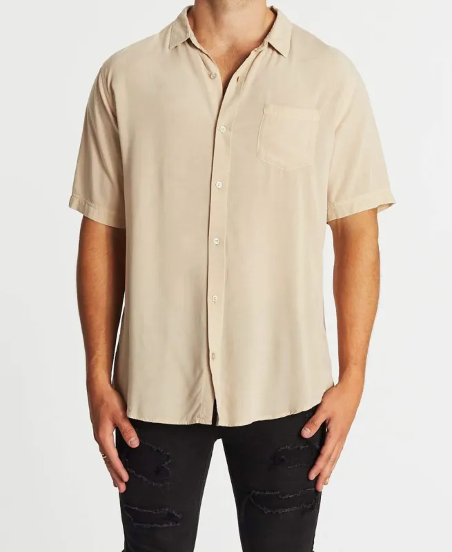 Drift Standard Short Sleeve Shirt Pigment Stone sold by Neverland