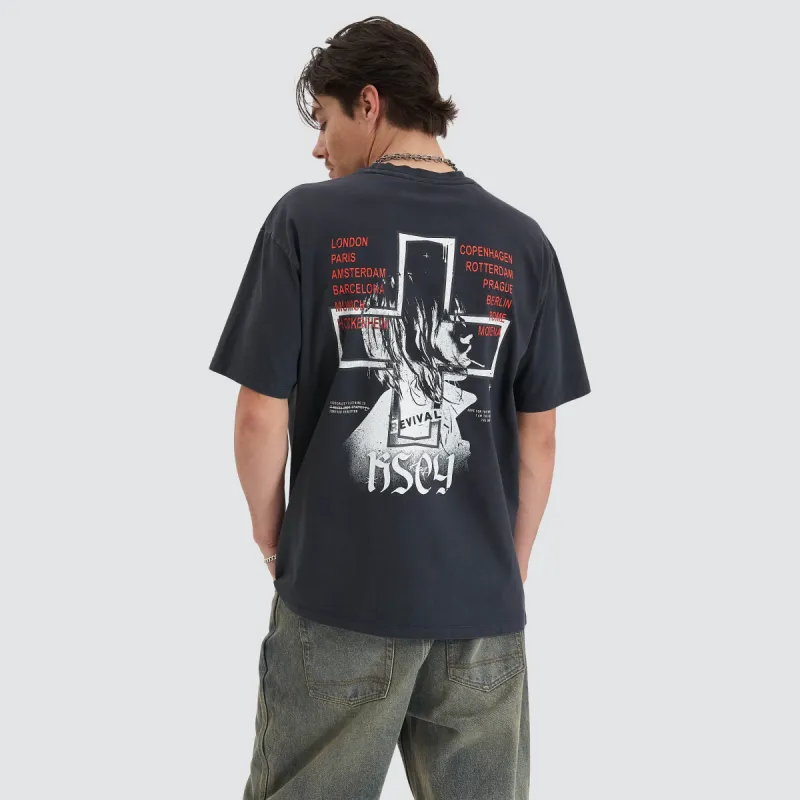 Revival Heavy Box Fit Tee Pigment Vulcan sold by Neverland
