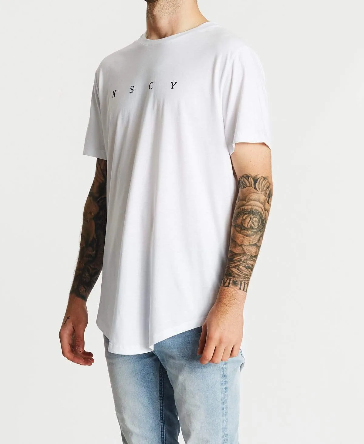 No Goodbyes Dual Curve T-Shirt White sold by Neverland product image thumbnail 3