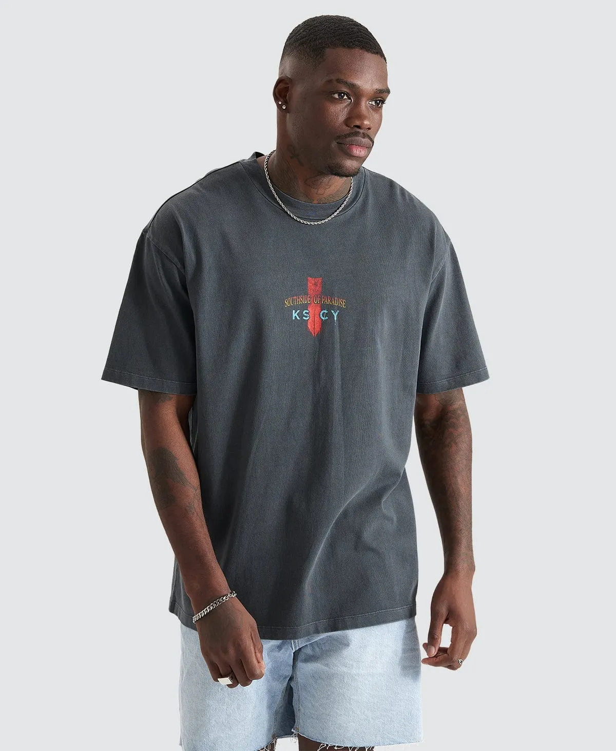 Destroyer Box Fit T-Shirt Asphalt Grey sold by Neverland product image thumbnail 3