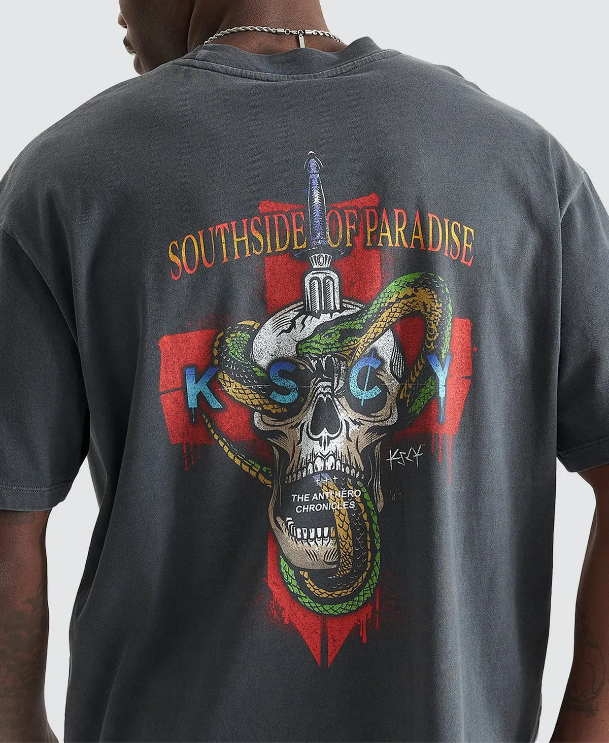 Destroyer Box Fit T-Shirt Asphalt Grey sold by Neverland product image thumbnail 4