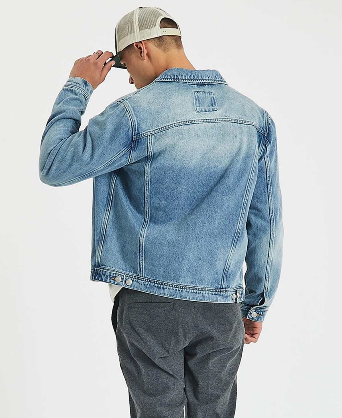 Whisper Denim Jacket Mid Indigo sold by Neverland product image thumbnail 2