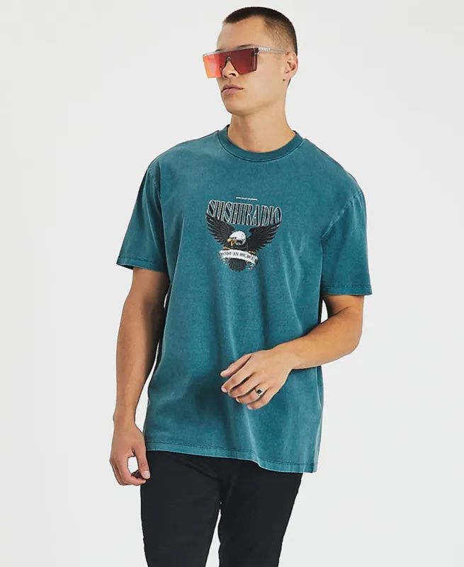 Igneous Relaxed T-Shirt Pigment Balsam Green made by Neverland