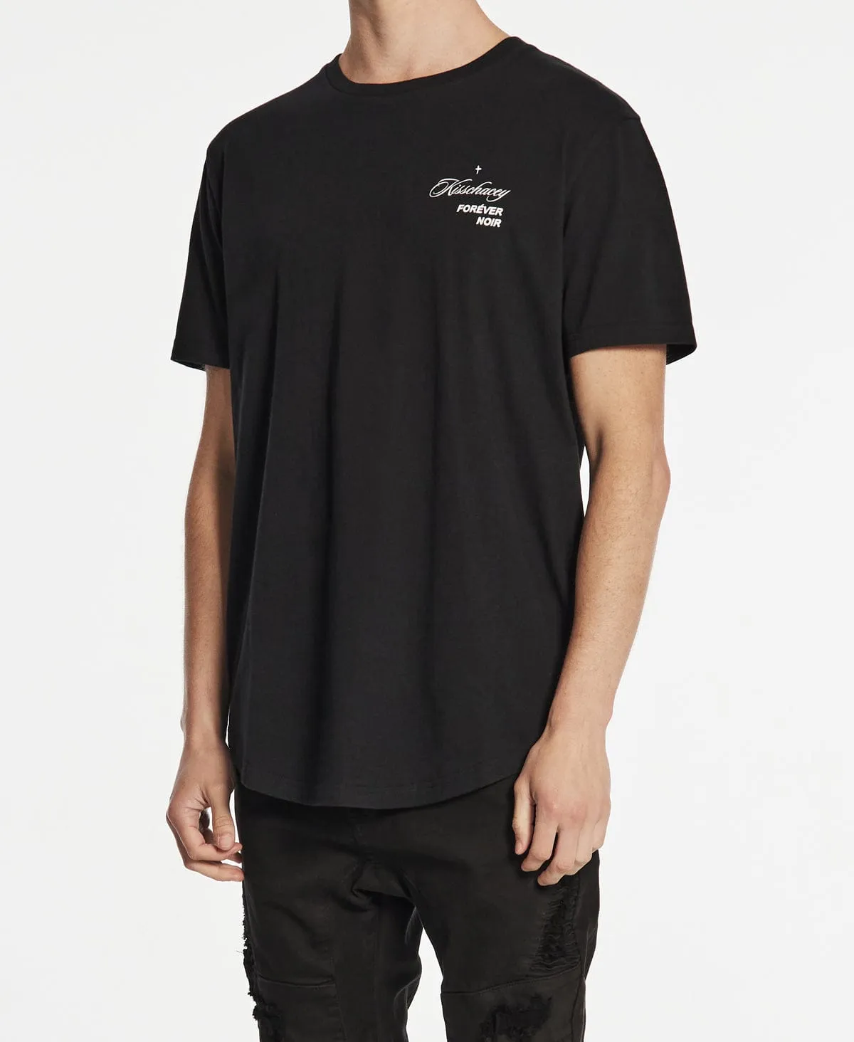 Forbidden Dual Curved T-Shirt Jet Black sold by Neverland product image thumbnail 5