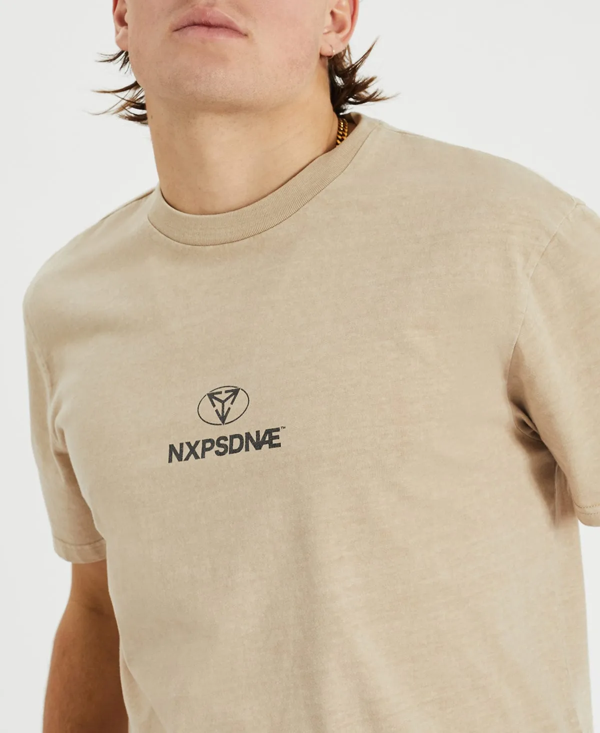 Beta Heavy Relaxed T-Shirt Tan sold by Neverland product image thumbnail 2