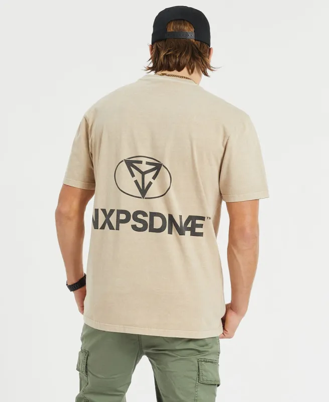 Beta Heavy Relaxed T-Shirt Tan sold by Neverland