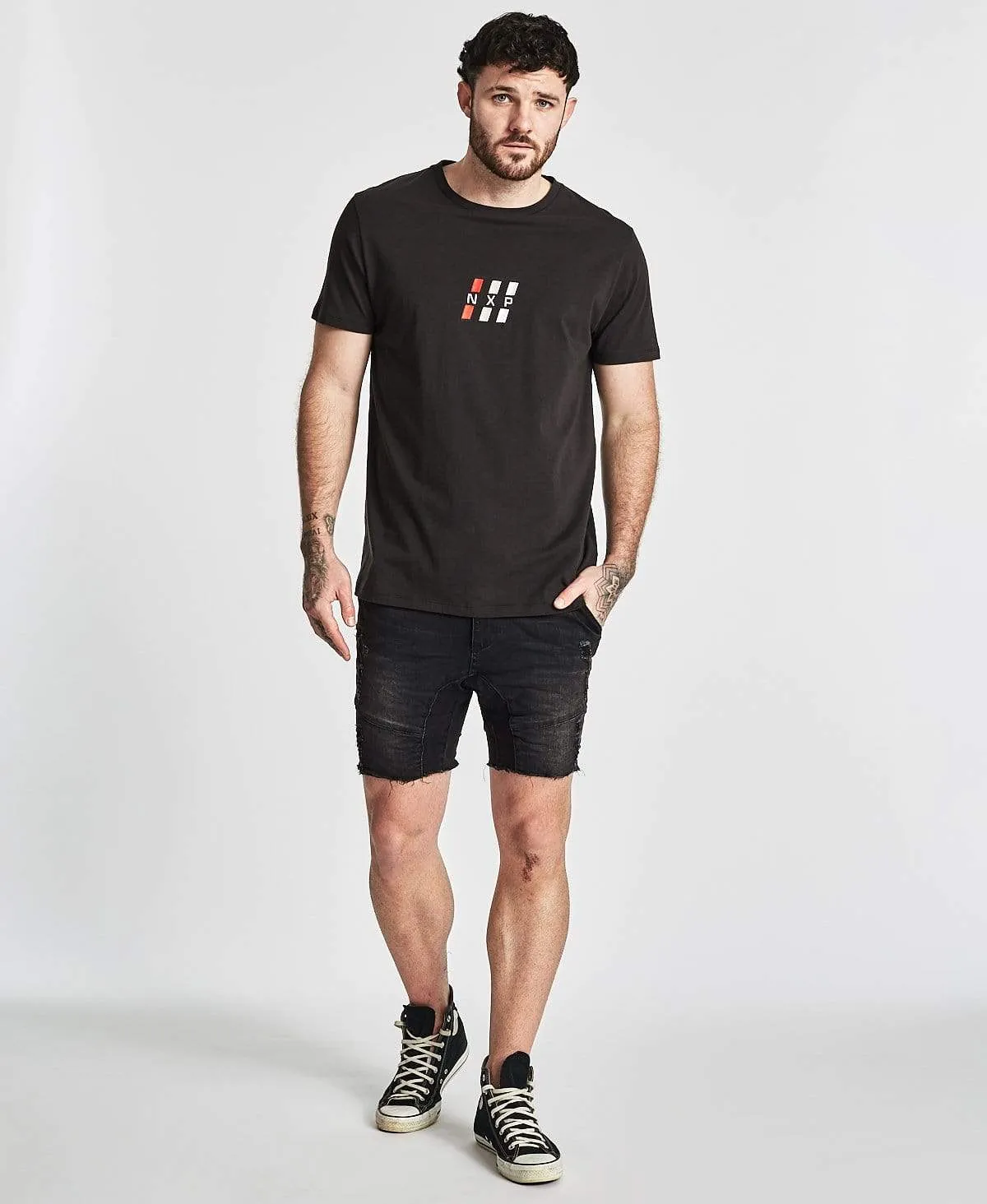 Paramount Standard Scoop Back T-Shirt Jet Black sold by Neverland product image thumbnail 4