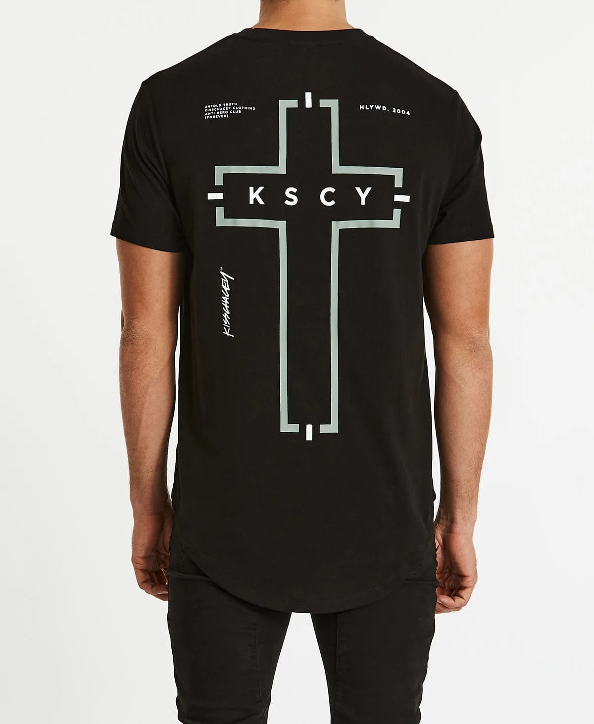 Suffocating Dual Curved T-Shirt Jet Black sold by Neverland product image thumbnail 5