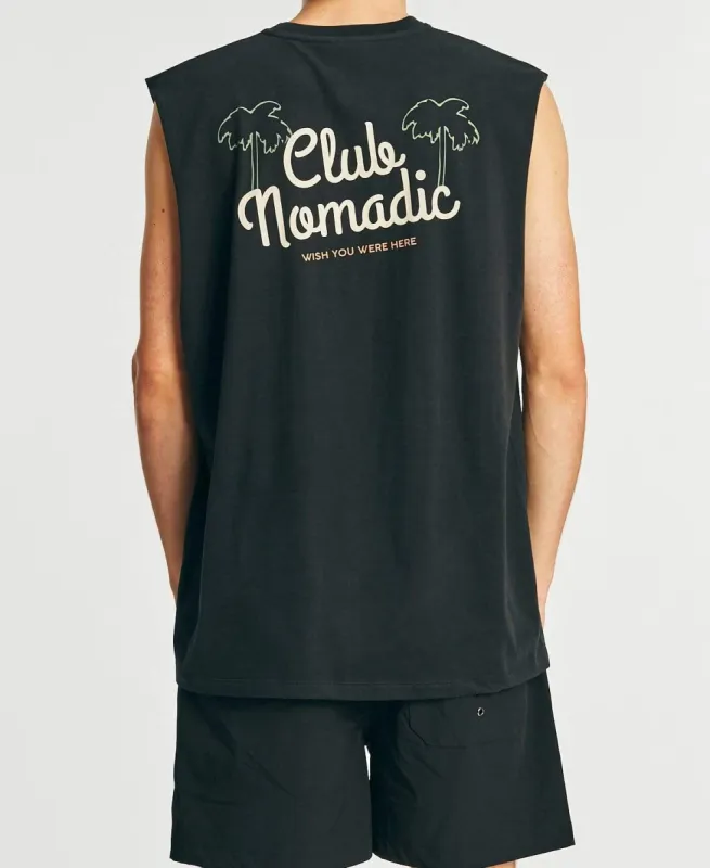 Club Nomadic Standard Muscle Tee Jet Black sold by Neverland