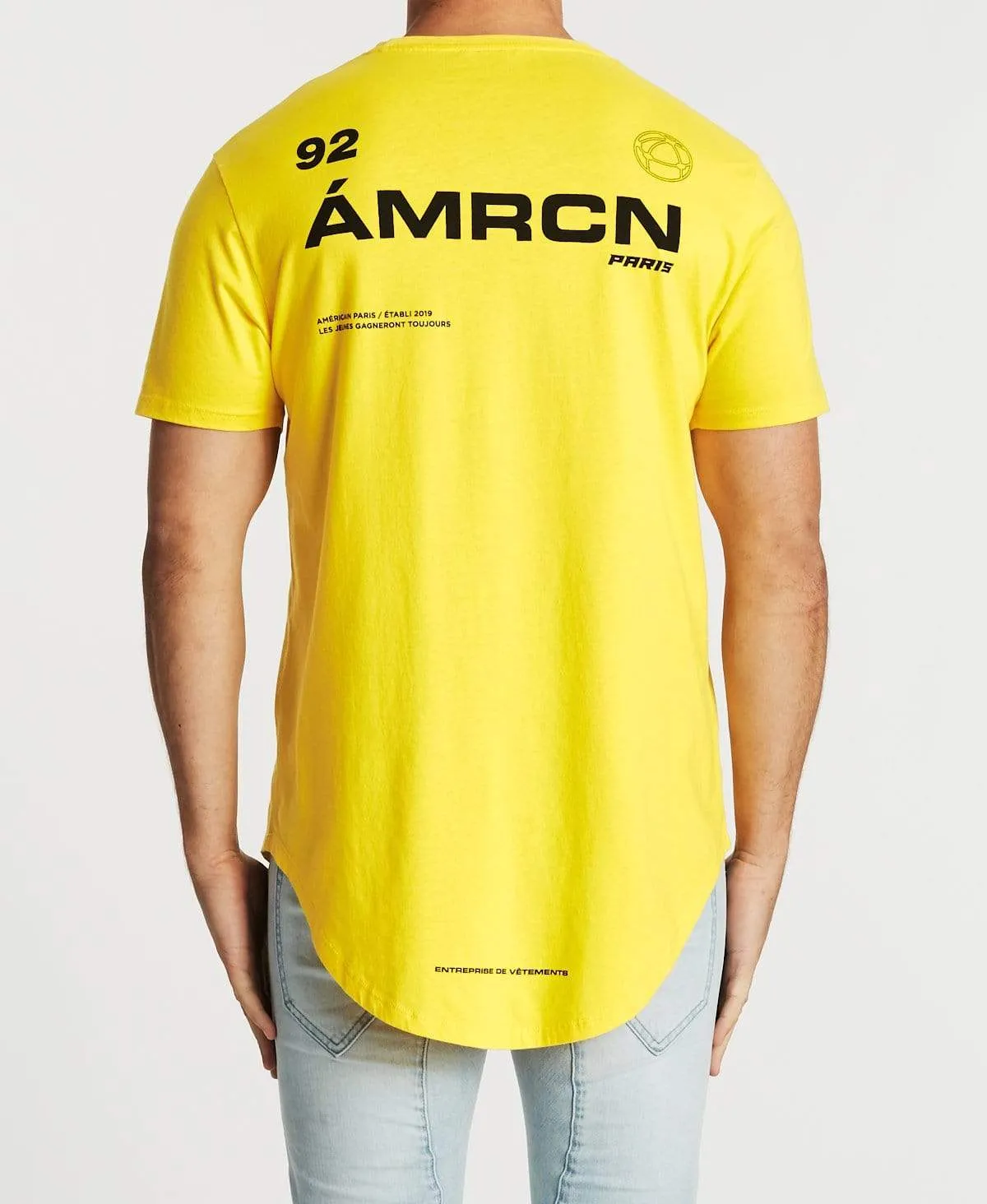 Lumiere Dual Curved T-Shirt Solar Yellow sold by Neverland