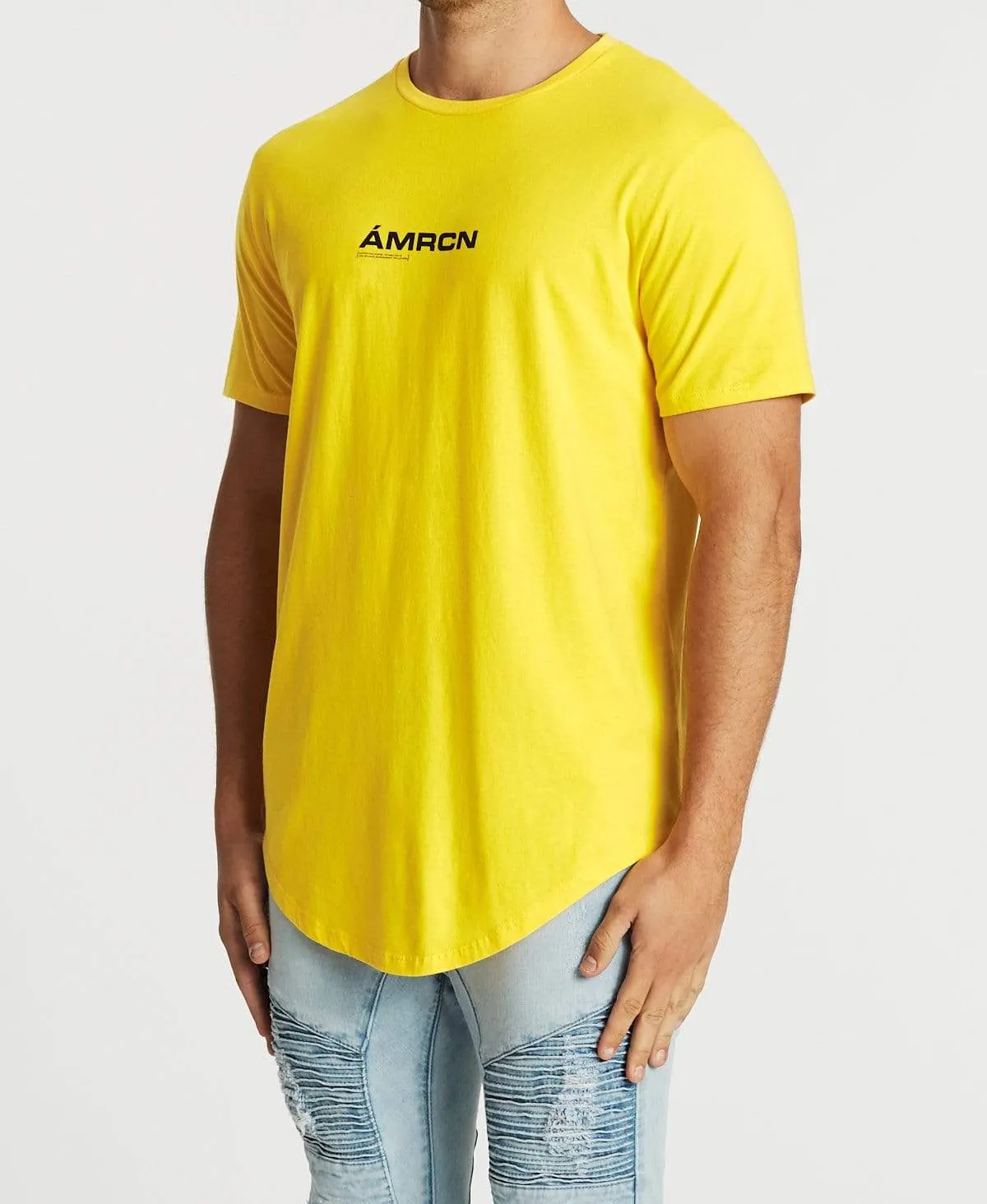 Lumiere Dual Curved T-Shirt Solar Yellow sold by Neverland product image thumbnail 3