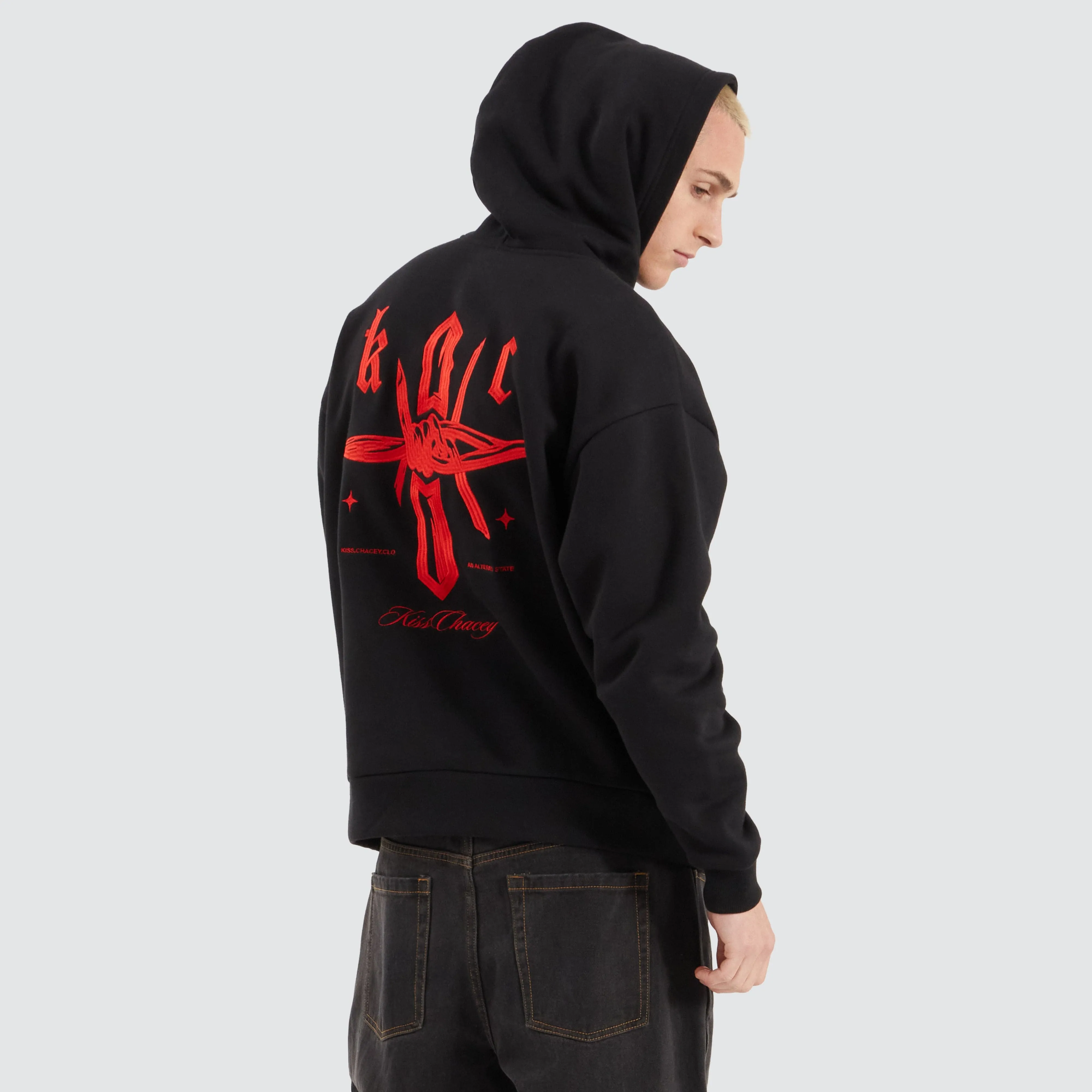 Astral Heavy Relaxed Hoodie Jet Black sold by Neverland product image thumbnail 2