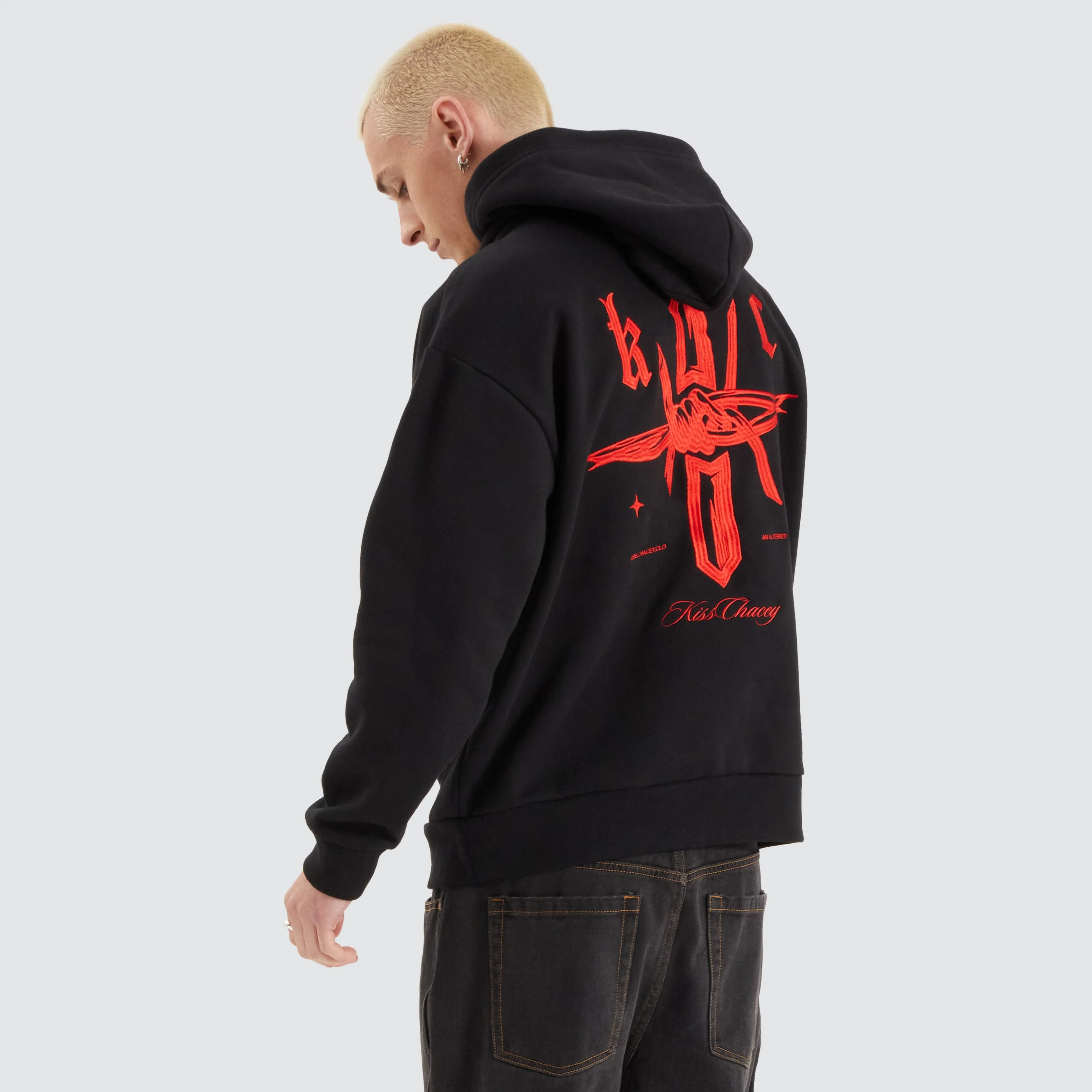 Astral Heavy Relaxed Hoodie Jet Black sold by Neverland product image thumbnail 4