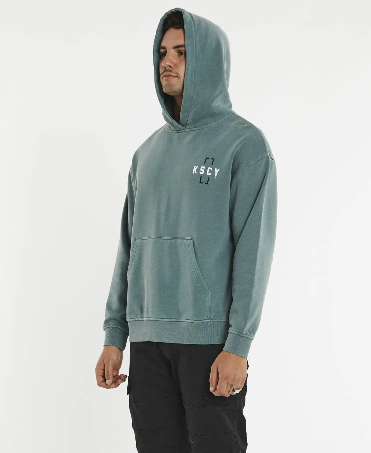 Hemlock Relaxed Hoodie Pigment Trellis Green sold by Neverland product image thumbnail 4