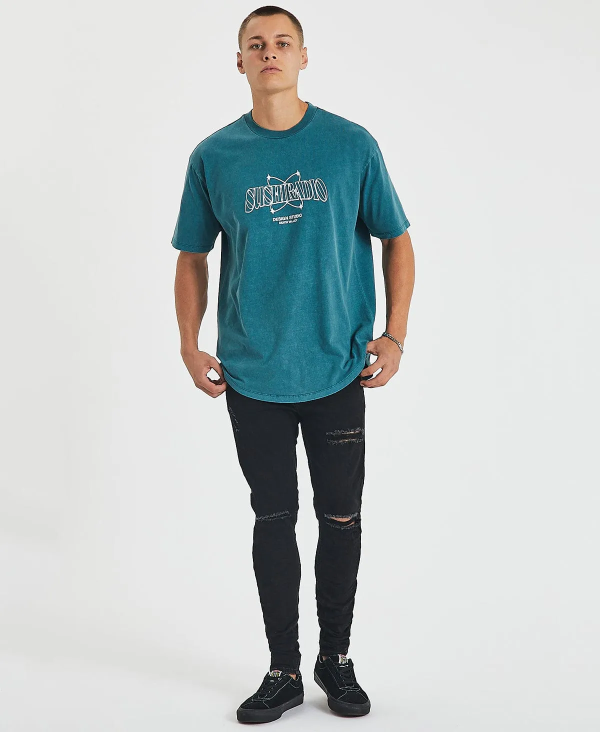 Always North Box Fit Scoop T-Shirt Pigment Balsam Green sold by Neverland product image thumbnail 5