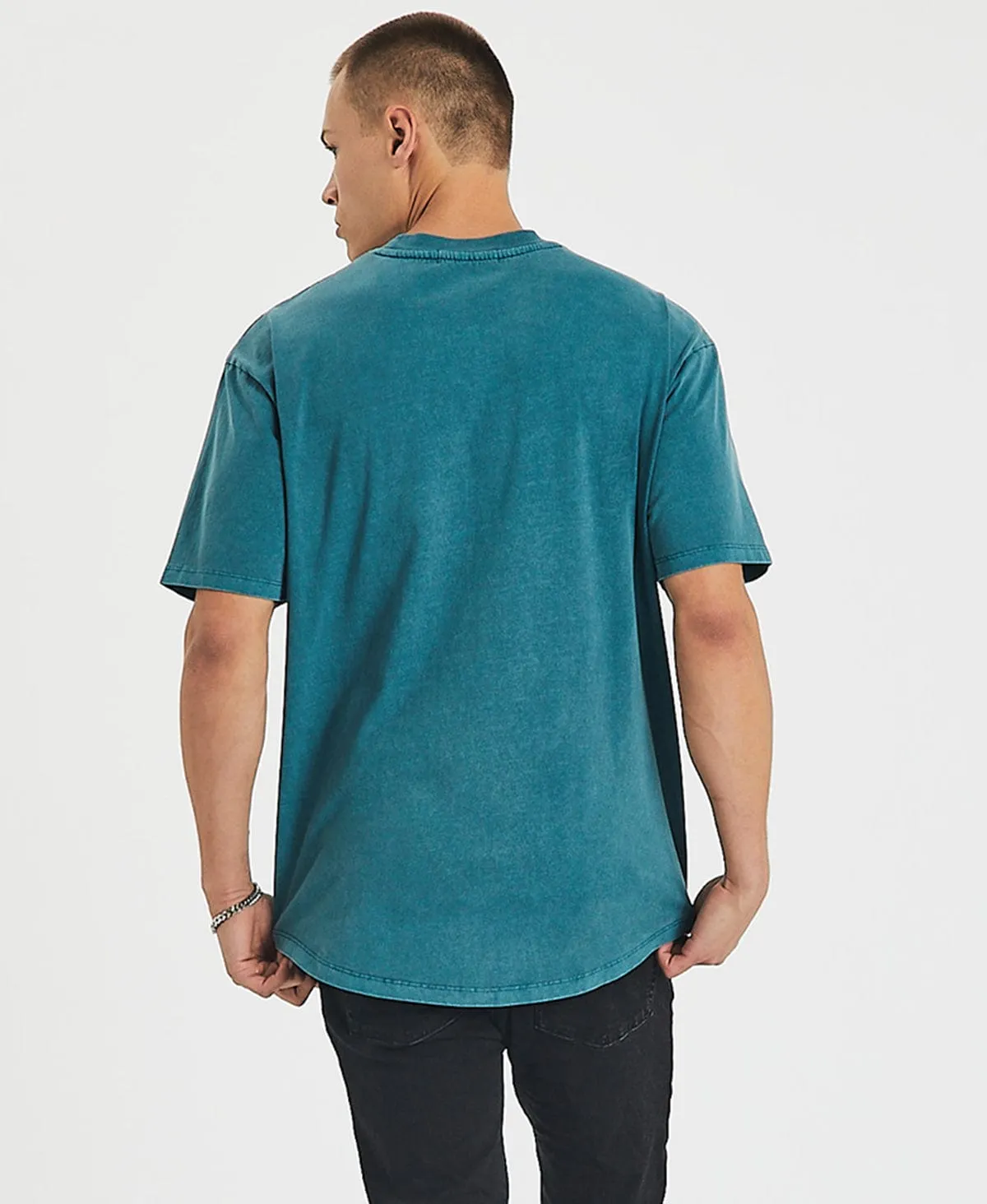 Always North Box Fit Scoop T-Shirt Pigment Balsam Green sold by Neverland product image thumbnail 2