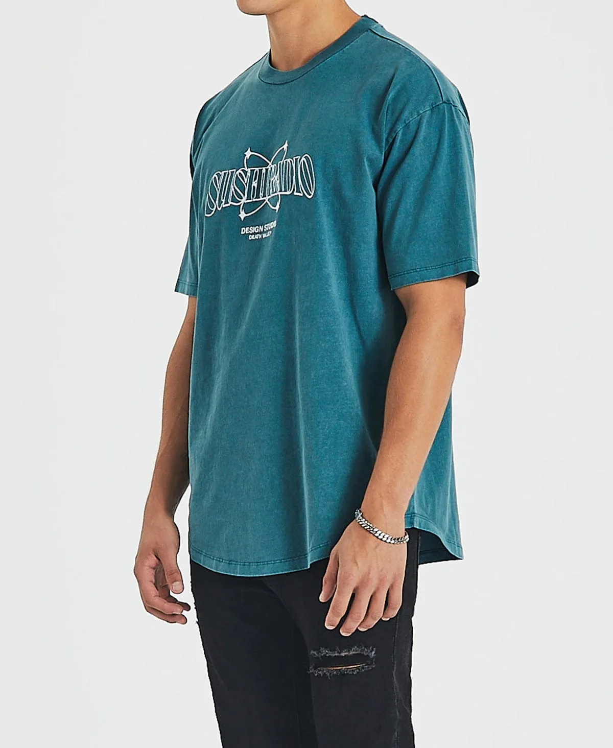 Always North Box Fit Scoop T-Shirt Pigment Balsam Green sold by Neverland product image thumbnail 3