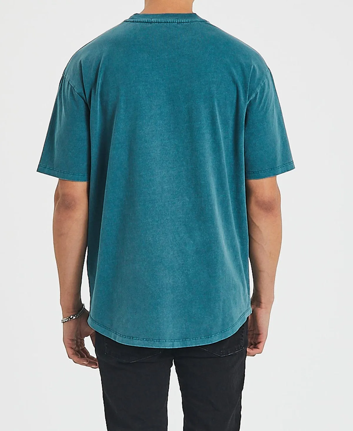 Always North Box Fit Scoop T-Shirt Pigment Balsam Green sold by Neverland product image thumbnail 4